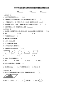 2023年河北省邢台市任县数学四下期末监测模拟试题含解析