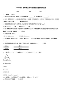 2023年广西壮族玉林市数学四下期末检测试题含解析