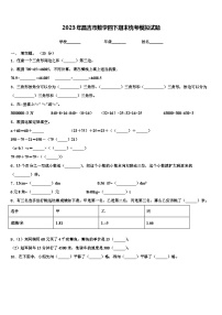 2023年昌吉市数学四下期末统考模拟试题含解析