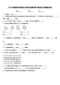 2023年新疆维吾尔新疆生产建设兵团数学四下期末复习检测模拟试题含解析