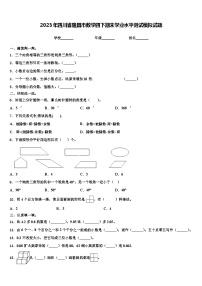 2023年四川省隆昌市数学四下期末学业水平测试模拟试题含解析