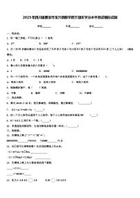 2023年四川省雅安市宝兴县数学四下期末学业水平测试模拟试题含解析