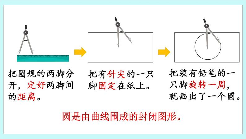 西师大版数学六年级上册2.1圆的认识（1）　PPT课件06