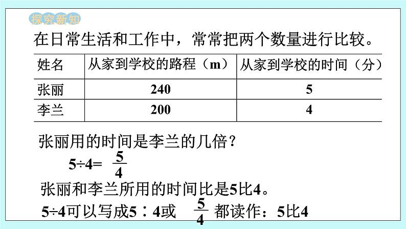 西师大版数学六年级上册 4.1  比的意义 　PPT课件03