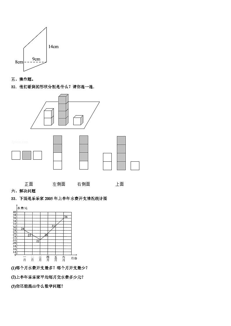 2023年海南省三亚市文昌市数学四下期末检测试题含解析第3页