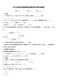 2023年清远市连南瑶族自治县数学四下期末经典试题含解析