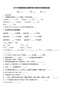 2023年漾濞彝族自治县数学四下期末综合测试模拟试题含解析