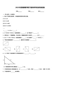 2023年紫阳县数学四下期末教学质量检测试题含解析