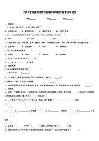 2023年陕西省延安市安塞县数学四下期末统考试题含解析