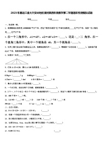 2023年黑龙江省大兴安岭地区漠河县四年级数学第二学期期末检测模拟试题含解析