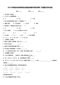 2023年黔南布依族苗族自治州荔波县数学四年级第二学期期末统考试题含解析