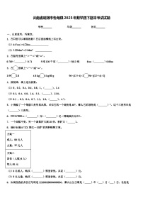 云南省昭通市鲁甸县2023年数学四下期末考试试题含解析