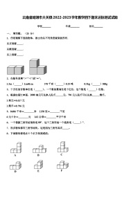 云南省昭通市大关县2022-2023学年数学四下期末达标测试试题含解析