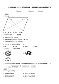 六安市舒城县2023年数学四年级第二学期期末学业质量监测模拟试题含解析