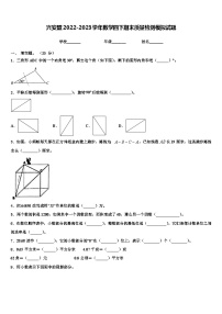 兴安盟2022-2023学年数学四下期末质量检测模拟试题含解析