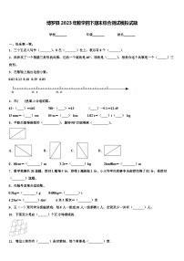 博罗县2023年数学四下期末综合测试模拟试题含解析