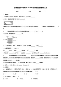 吉林省白城市镇赉县2023年数学四下期末预测试题含解析