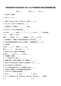 吉林省长春市汽车经济开发区2022-2023学年数学四下期末达标检测模拟试题含解析