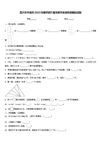 嘉兴市平湖市2023年数学四下期末教学质量检测模拟试题含解析