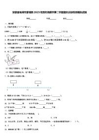 安徽省亳州市蒙城县2023年四年级数学第二学期期末达标检测模拟试题含解析