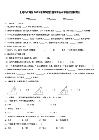 上海市卢湾区2023年数学四下期末学业水平测试模拟试题含解析