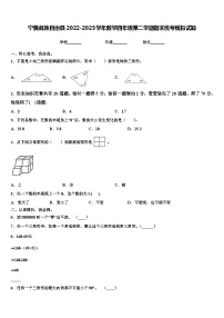 宁蒗彝族自治县2022-2023学年数学四年级第二学期期末统考模拟试题含解析