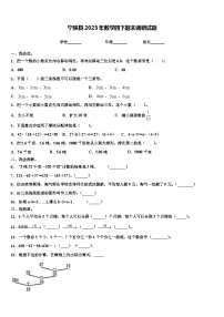 宁陕县2023年数学四下期末调研试题含解析