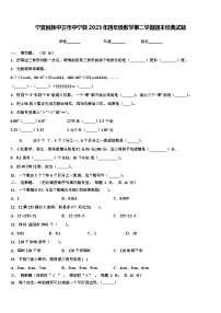 宁夏回族中卫市中宁县2023年四年级数学第二学期期末经典试题含解析