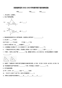 安徽省淮北市2022-2023学年数学四下期末调研试题含解析