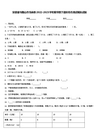 安徽省马鞍山市当涂县2022-2023学年数学四下期末综合测试模拟试题含解析