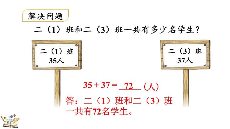 2.1.3 两位数加两位数（进位）笔算（课件）-二年级上册数学人教版07