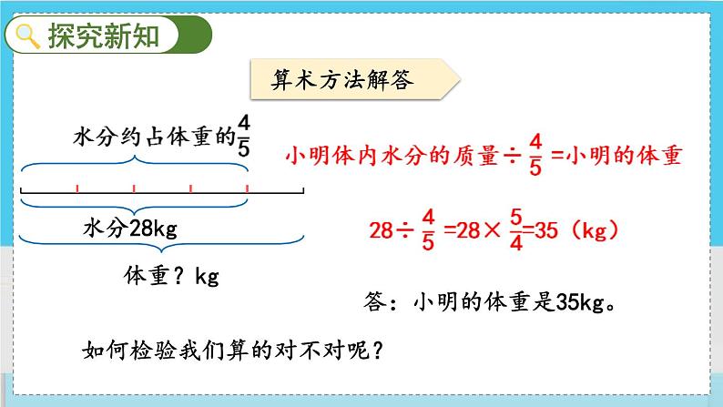 人教版数学六年级上册 第三单元 3.2.5 分数除法的应用（1） PPT课件+教案+习题08