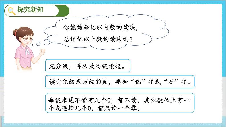 人教4数学上 第1单元 第8课时    亿以上数的读写 PPT课件+教案+导学案06