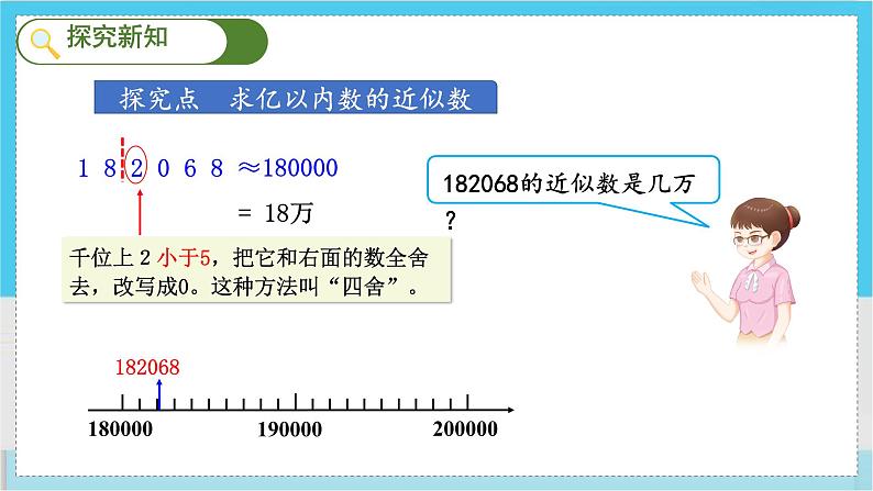人教4数学上 第1单元 第6课时    求亿以内数的近似数 PPT课件+教案+导学案04