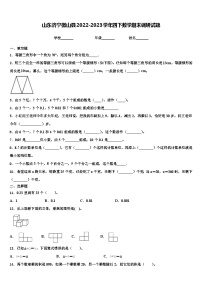 山东济宁微山县2022-2023学年四下数学期末调研试题含解析