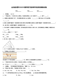 山东省东营市2023年数学四下期末教学质量检测模拟试题含解析