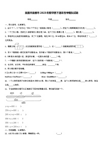 宜昌市宜都市2023年数学四下期末统考模拟试题含解析