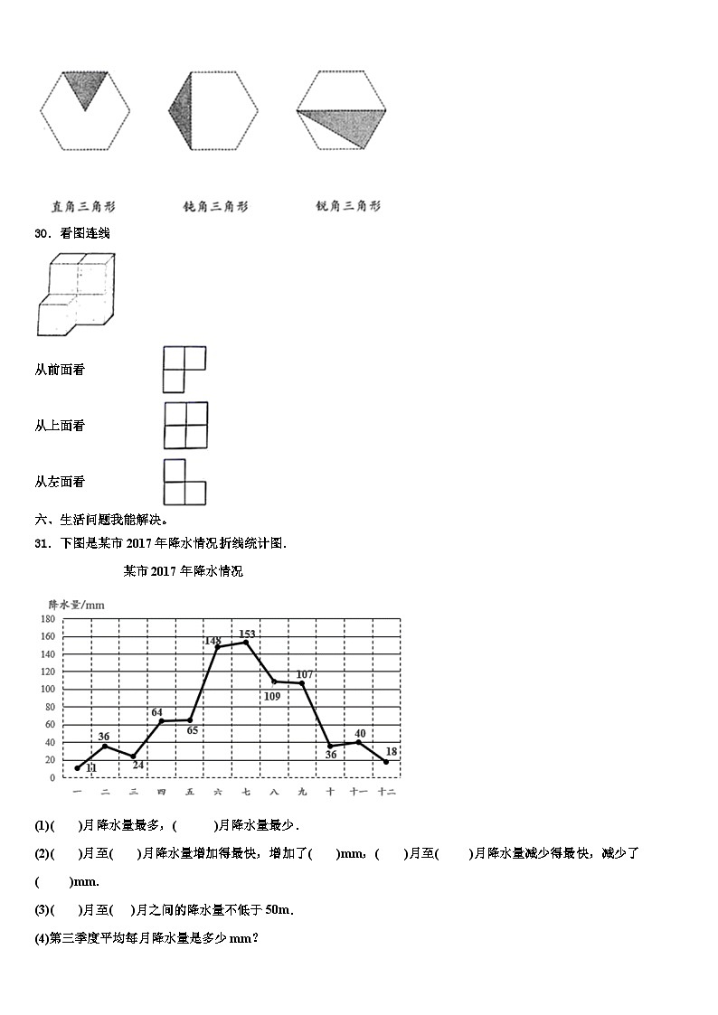 山东省聊城市茌平县2023年数学四年级第二学期期末联考试题含解析03
