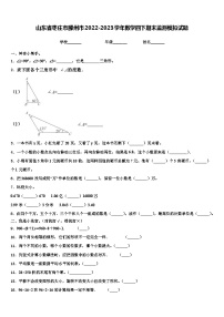 山东省枣庄市滕州市2022-2023学年数学四下期末监测模拟试题含解析