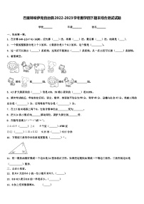 巴里坤哈萨克自治县2022-2023学年数学四下期末综合测试试题含解析