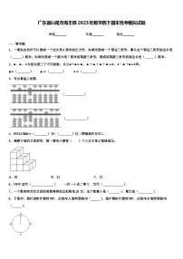 广东省汕尾市海丰县2023年数学四下期末统考模拟试题含解析