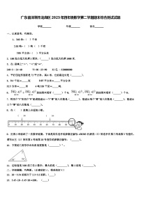 广东省深圳市龙岗区2023年四年级数学第二学期期末综合测试试题含解析