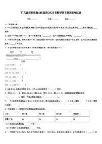 广东省深圳市南山区监测2023年数学四下期末统考试题含解析