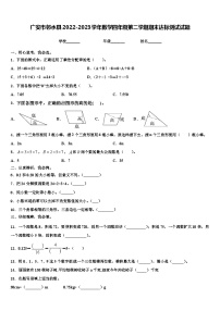 广安市邻水县2022-2023学年数学四年级第二学期期末达标测试试题含解析