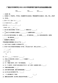 广西东兴市华侨学校2022-2023学年数学四下期末学业质量监测模拟试题含解析