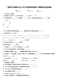 广西南宁市宾阳县2022-2023学年数学四年级第二学期期末质量检测试题含解析