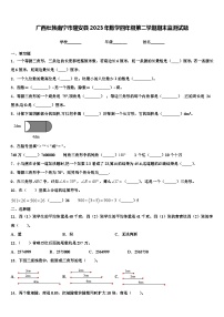 广西壮族南宁市隆安县2023年数学四年级第二学期期末监测试题含解析