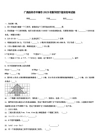 广西百色市平果市2023年数学四下期末统考试题含解析