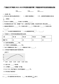 广西崇左市宁明县2022-2023学年四年级数学第二学期期末教学质量检测模拟试题含解析