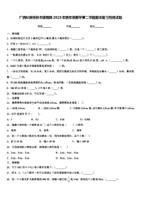 广西壮族桂林市灌阳县2023年四年级数学第二学期期末复习检测试题含解析